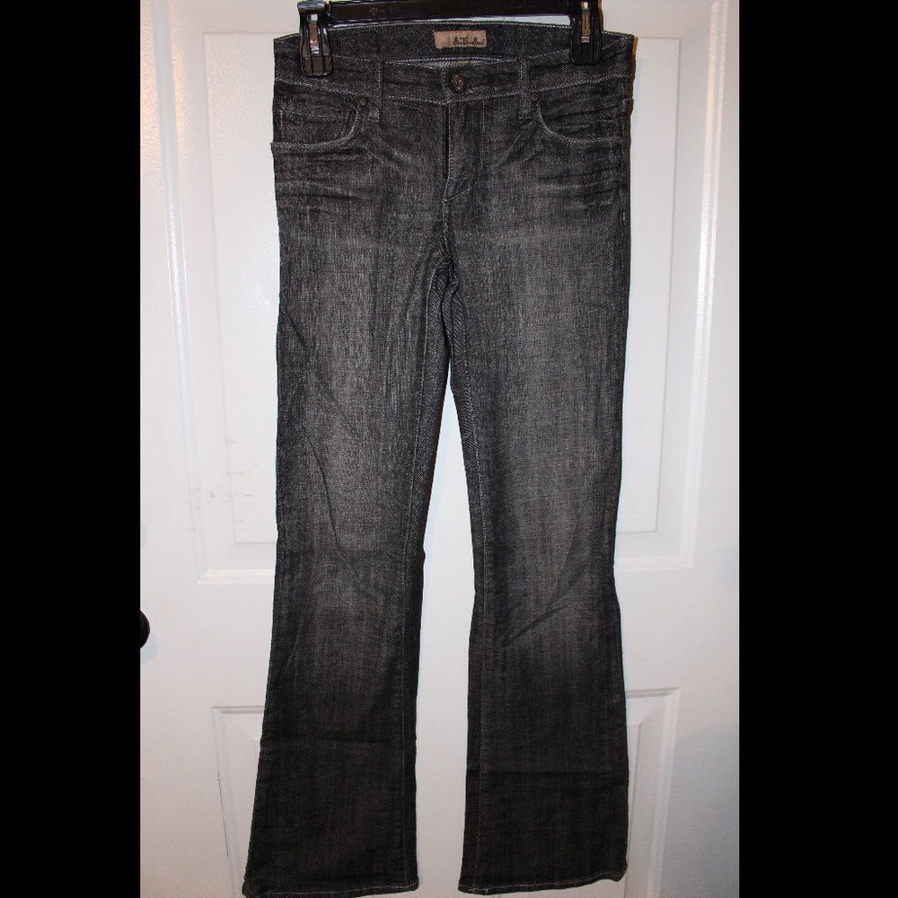 See Thru Soul Black Denim Jeans Straight Regular